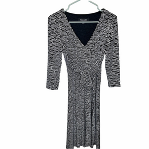 Evan Picone Black & White Dress Size 2